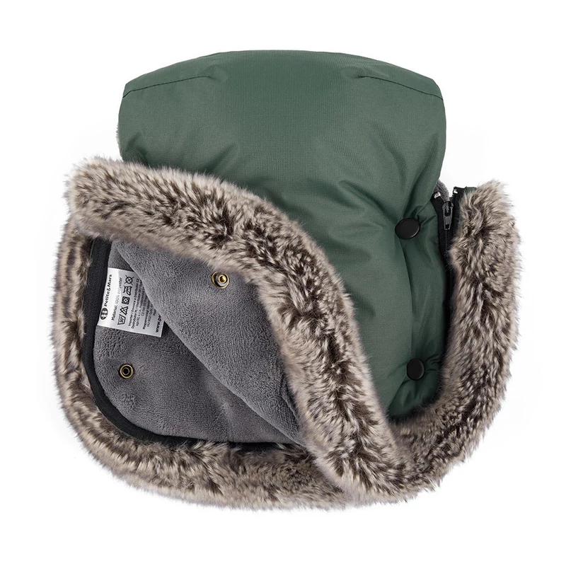 PETITE&MARS Téli szett Arctic 4in1 bundazsák + kézmelegítő kesztyű babakocsira Furry - Veritab