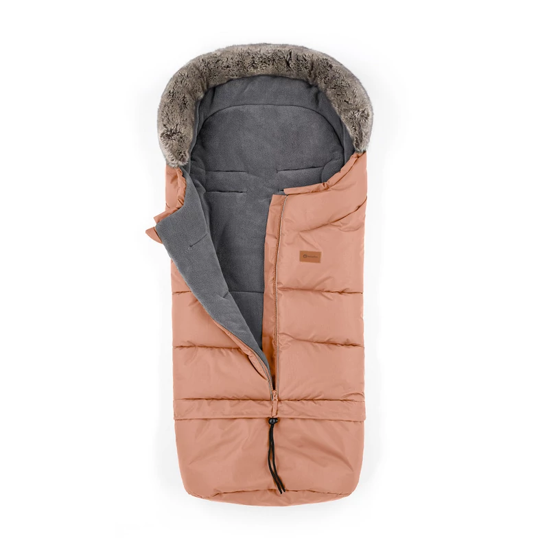 PETITE&MARS Téli szett Arctic 4in1 bundazsák + kézmelegítő kesztyű babakocsira Furry - Pastel 