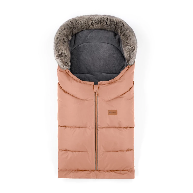 PETITE&MARS Téli szett Arctic 4in1 bundazsák + kézmelegítő kesztyű babakocsira Furry - Pastel 