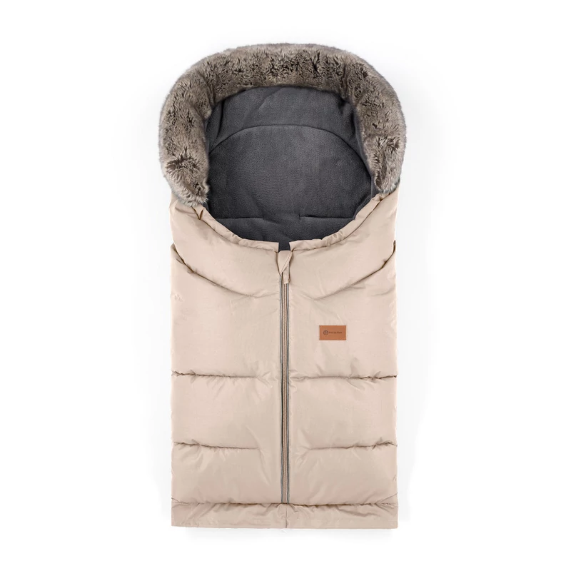 PETITE&MARS Téli szett Arctic 4in1 bundazsák + kézmelegítő kesztyű babakocsira Furry - Rose Pe