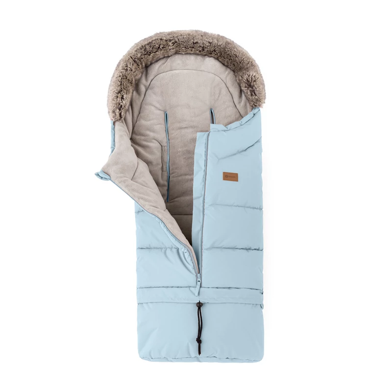 PETITE&MARS Téli szett Arctic 4in1 bundazsák + kézmelegítő kesztyű babakocsira Furry Sky Whisp