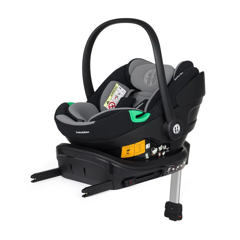 PETITE&MARS Core Pro i-Size autósülés 40,87cm (0-13 kg) + Bázis - fekete-szürke
