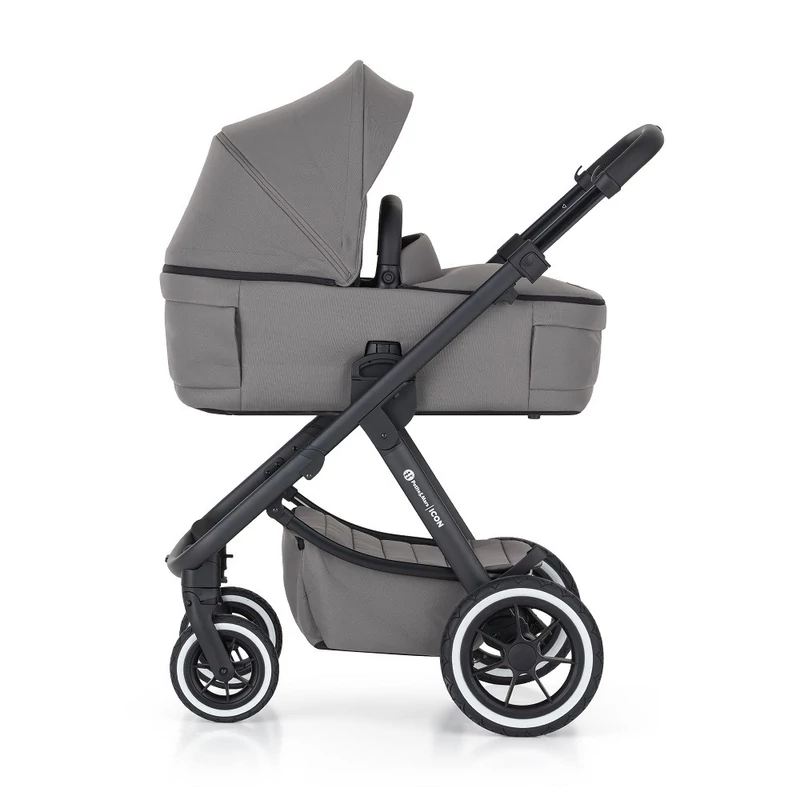 PETITE&MARS Kombinált babakocsi ICON 2in1 Dove Grey LITE AIR + Core Pro i-Size Black Grey + Bázis