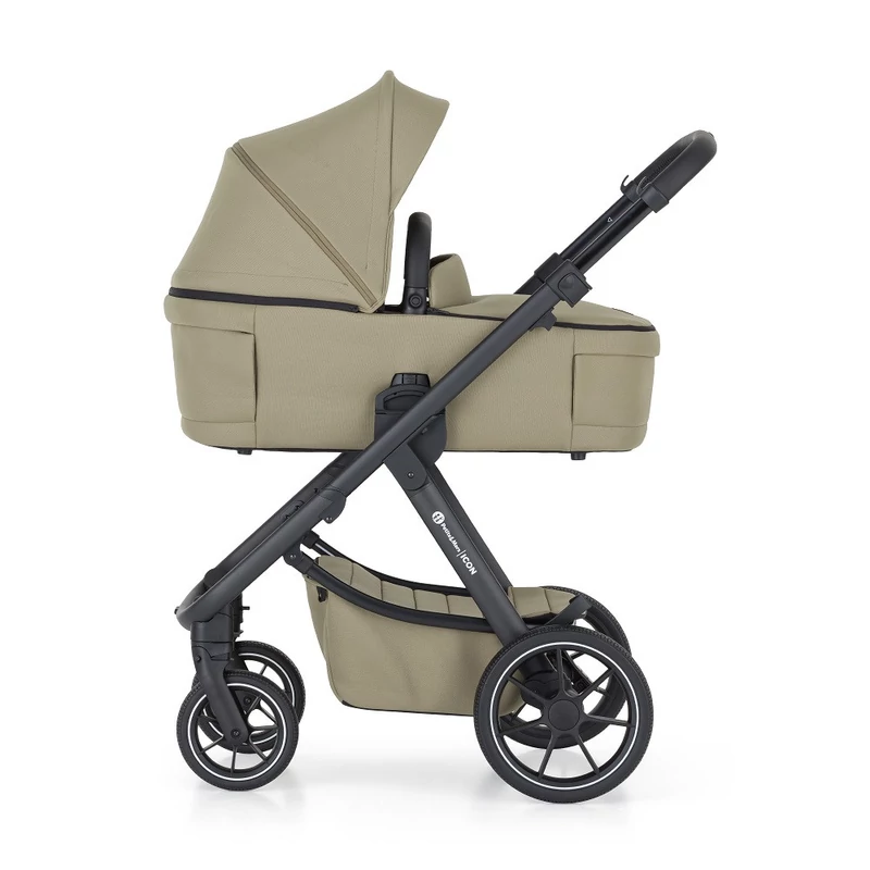 PETITE&MARS Kombinált babakocsi ICON 2in1 Mossy Green XXL RWS + Core Pro i-Size Black Grey + Bázis