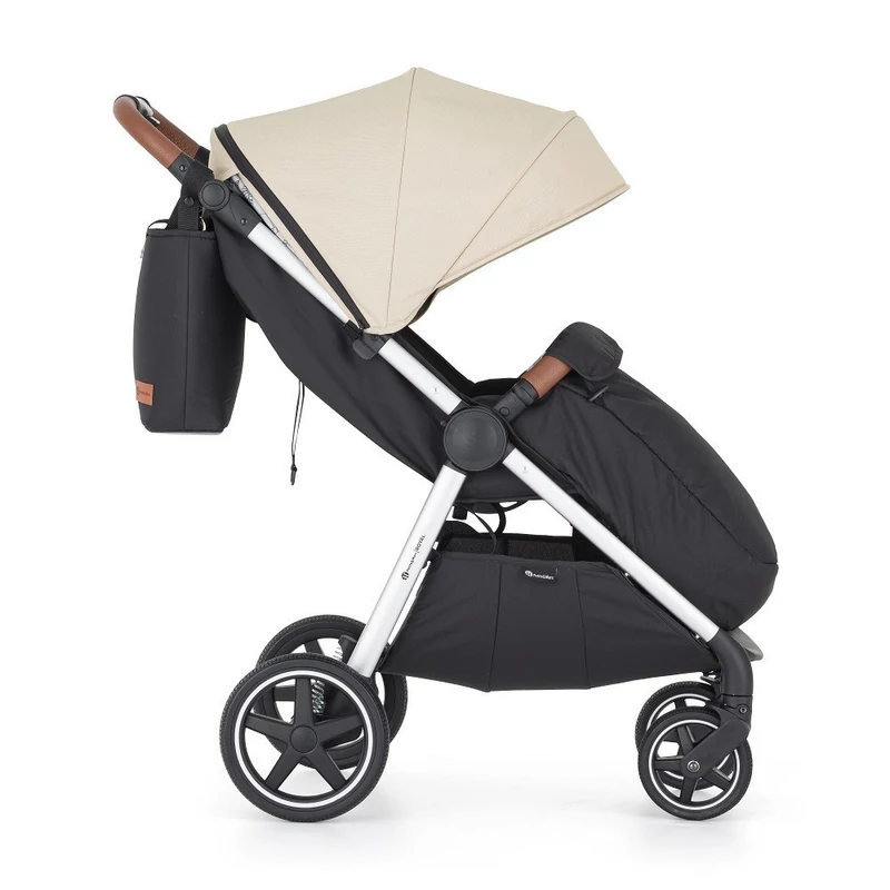 PETITE&MARS Sport babakocsi Royal3 Silver - Sahara Beige