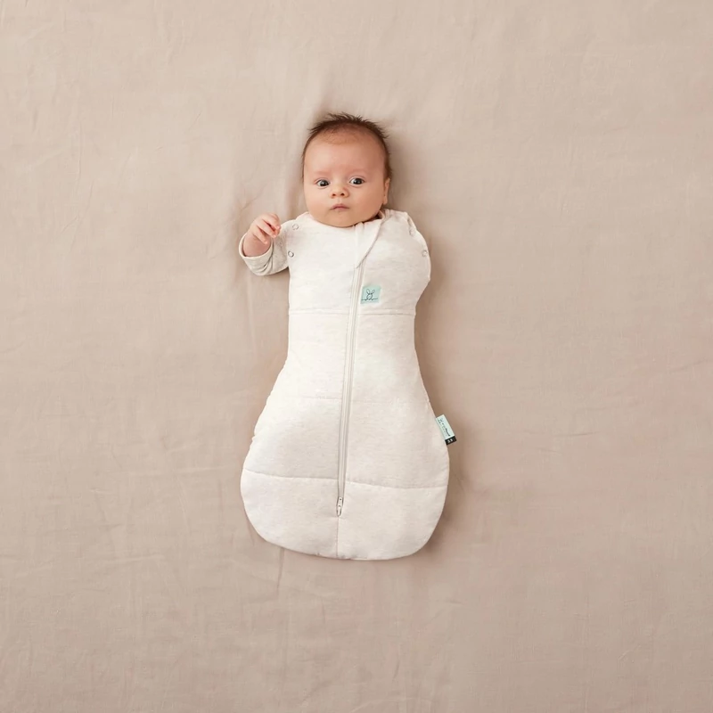 ERGOPOUCH Bebújós és alvózsák 2 az 1-ben 0-3 hó 3-6 kg 2,5 tog - Cocoon Oatmeal Marle 