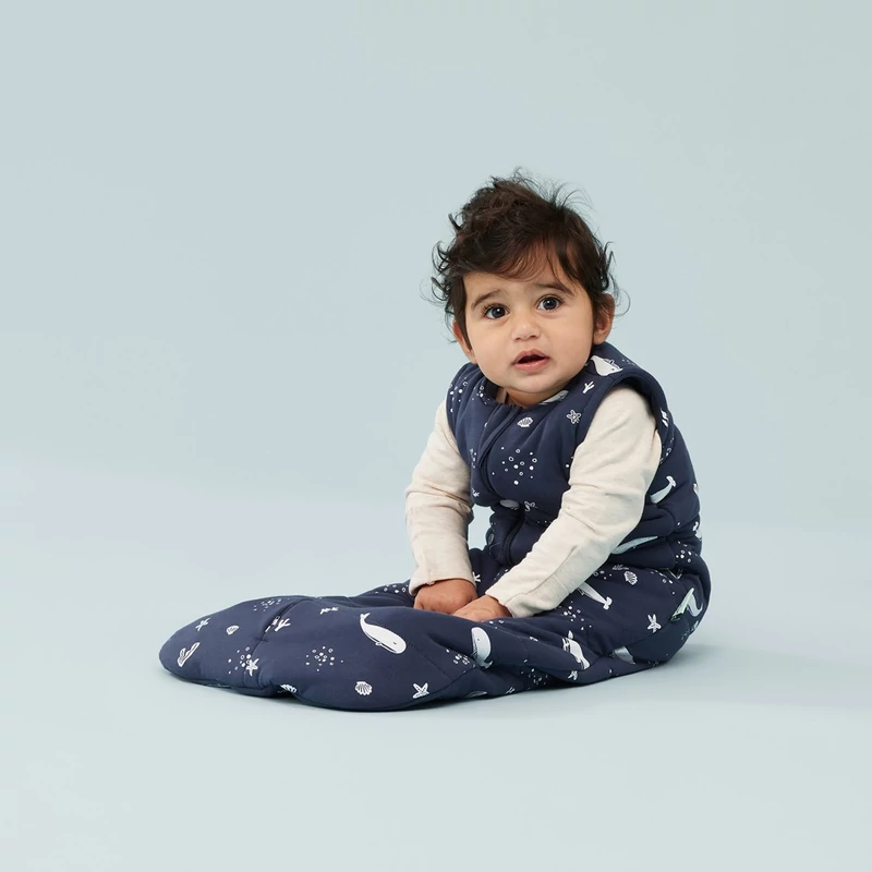 ERGOPOUCH Organikus pamut alvózsák 3-12 hó 6-10 kg 2,5 tog - Jersey bálna