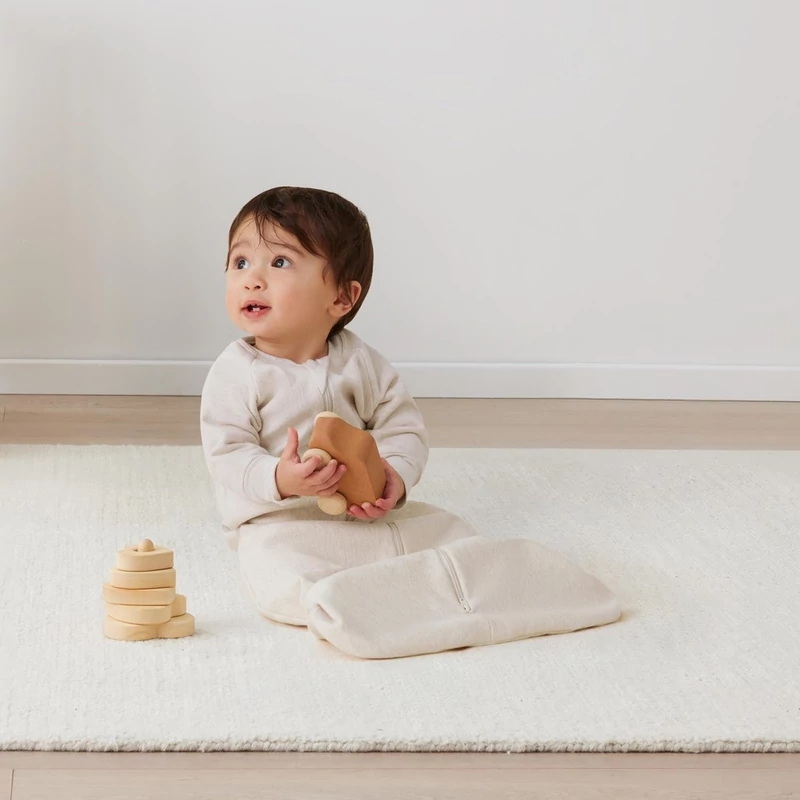 ERGOPOUCH Hálózsák ujjakkal organikus pamut 8-24 hó 8-14 kg 1 tog - Jersey Oatmeal Marle