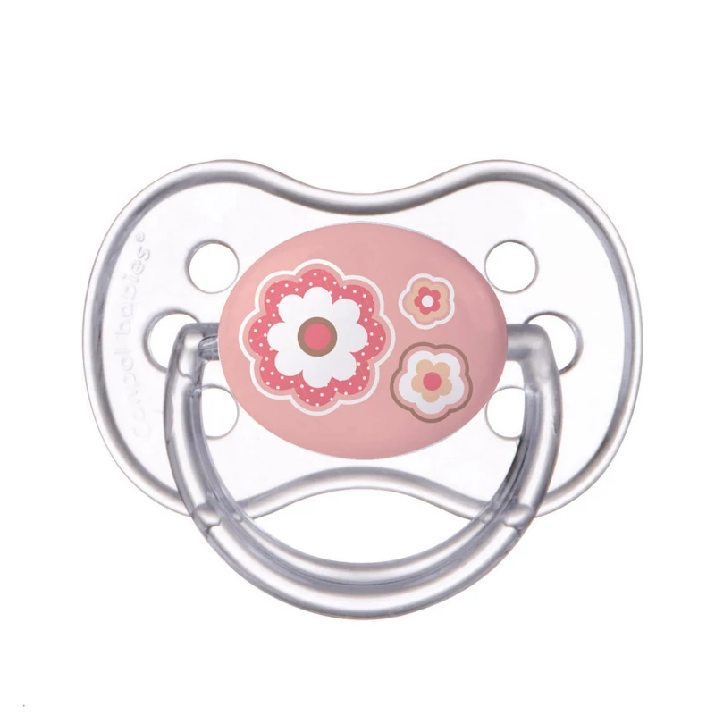 Canpol babies Szilikon szimmetrikus cumi, 0-6hó, NEWBORN BABY - pink