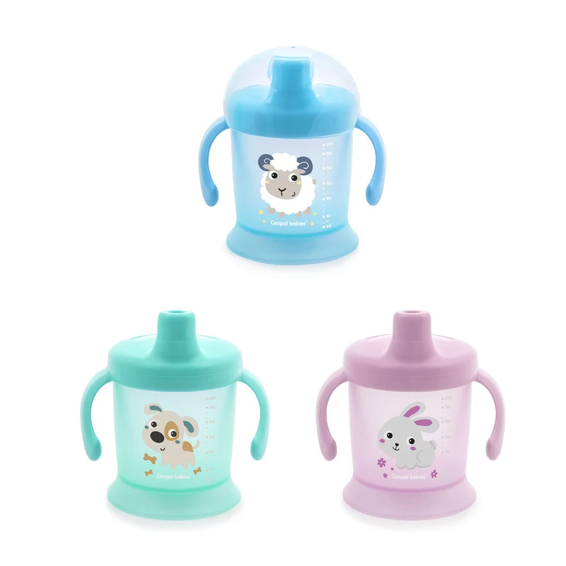 Canpol babies Szilárd cseppmentes pohár, 200ml, BUNNY&COMPANY
