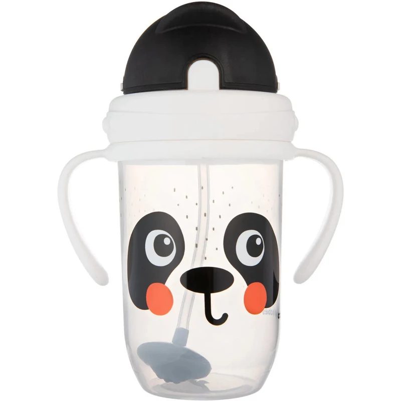 Canpol babies Súlyozott szívószálas itatópohár, 270ml, BabiesBoo, panda