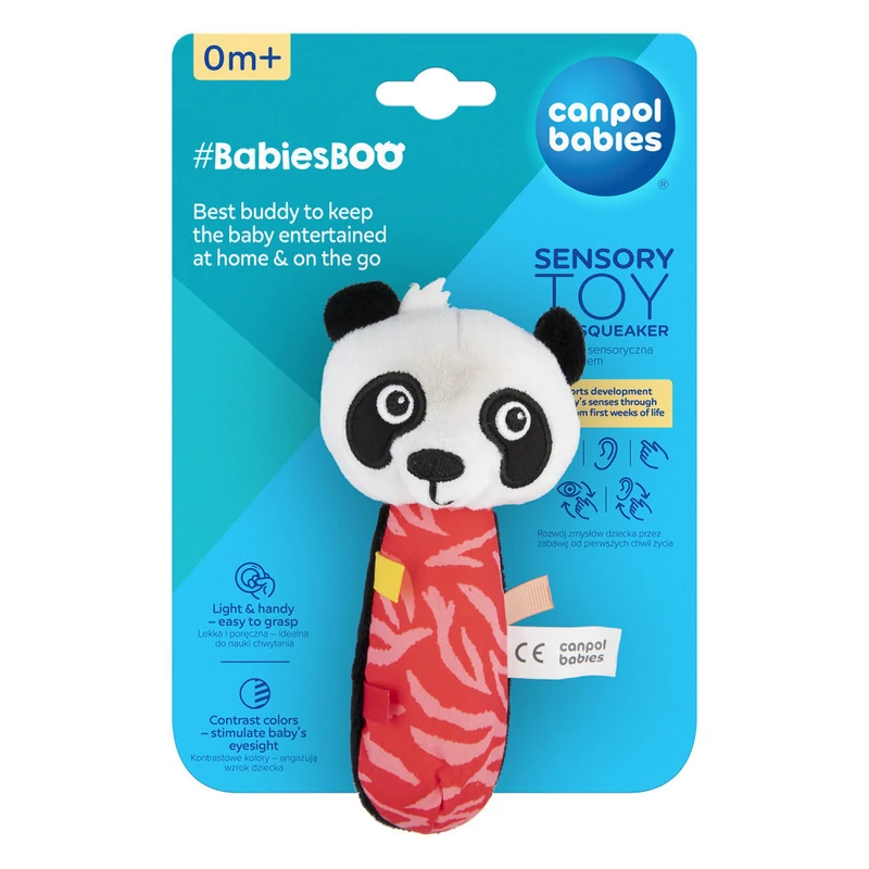 Canpol babies Szenzoros sípoló játék, BabiesBoo - panda