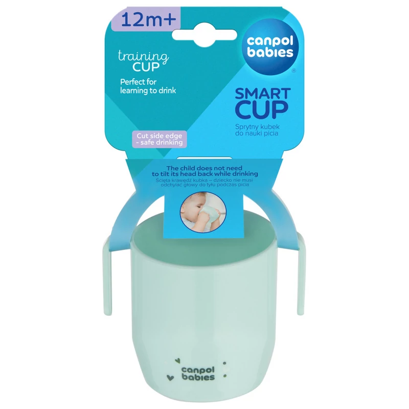 Canpol babies Itatópohár SMART 180 ml 12hó+ - türkiz