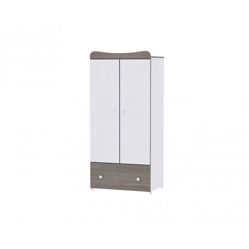 Lorelli Trend PLUS kombi ágy 70x165 + Cupboard pelenkázó komód + Exclusive szekrény - White & C