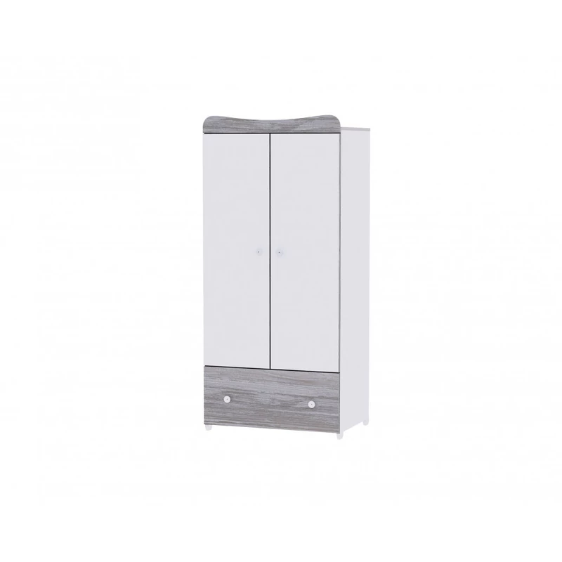 Lorelli Trend PLUS kombi ágy 70x165 + Cupboard pelenkázó komód + Exclusive szekrény - White & A