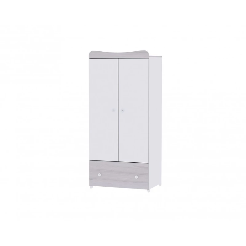 Lorelli Trend PLUS kombi ágy 70x165 + Cupboard pelenkázó komód + Exclusive szekrény - White & L