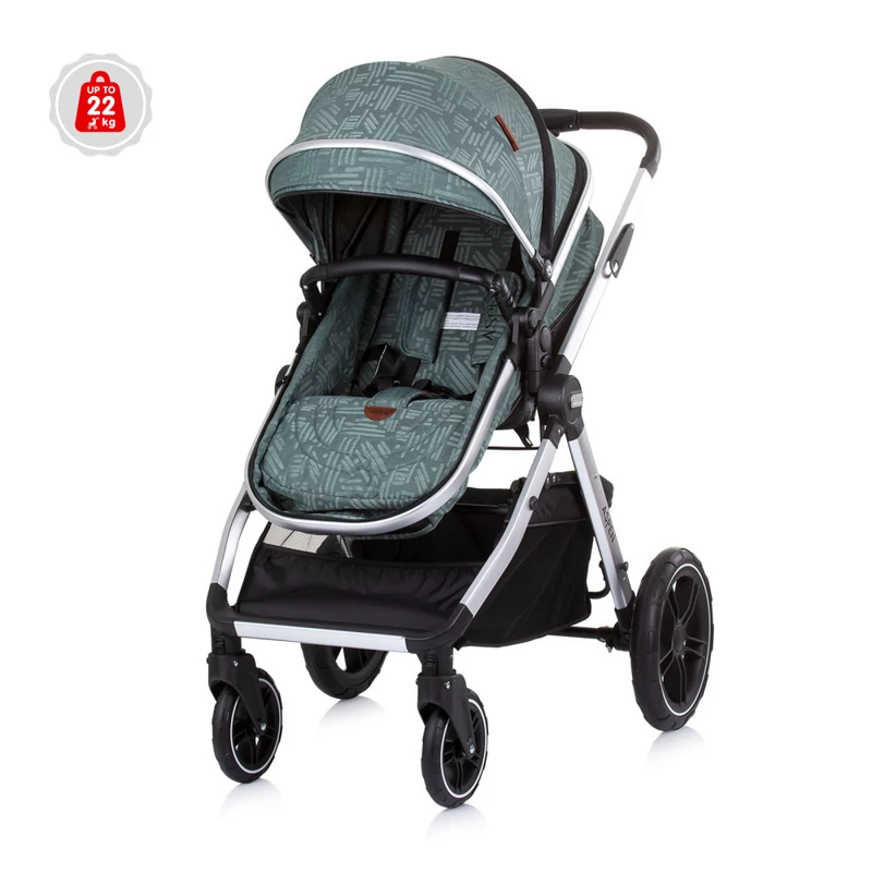 Chipolino Aspen 3az1ben multifunkciós babakocsi - Aloe