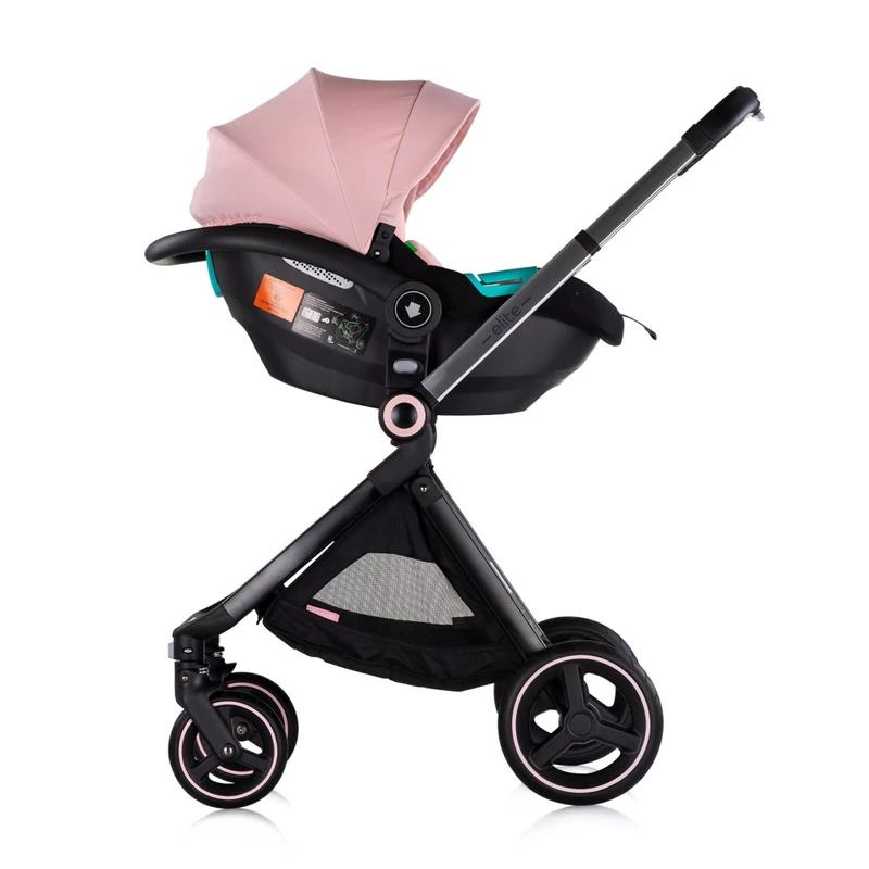 Chipolino Elite 3in1 multifunkciós babakocsi - Pink Marshmellow