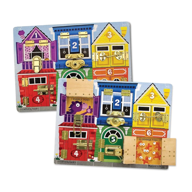Melissa & Doug Készségfejlesztő játék, Zárak és reteszek