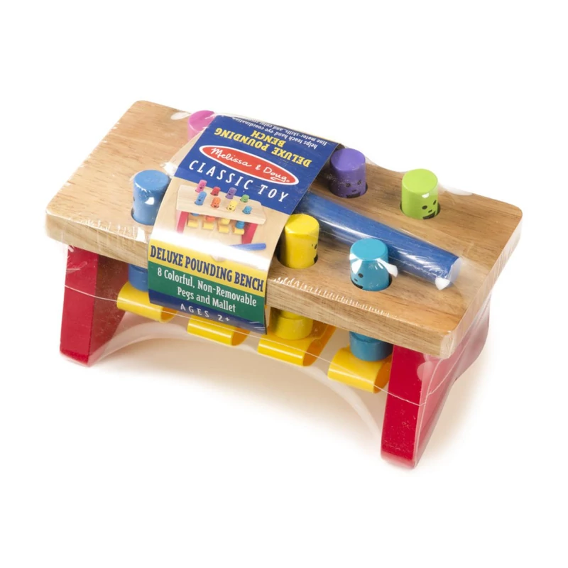 Melissa & Doug Fa készségfejlestő játék, kalapálós asztal