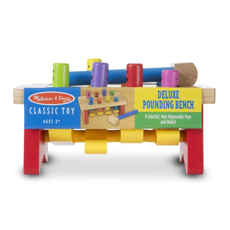 Melissa & Doug Fa készségfejlestő játék, kalapálós asztal