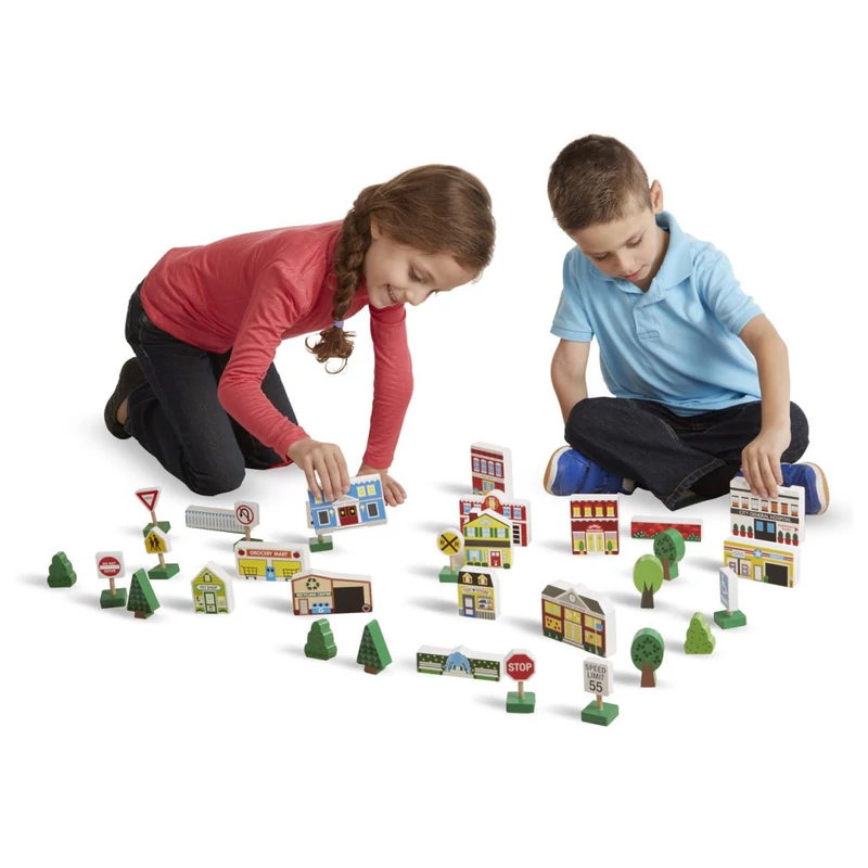 Melissa & Doug városépítő készlet