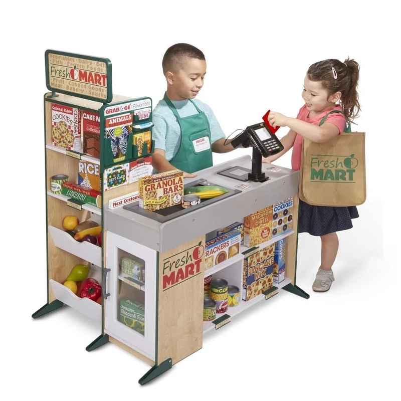 Melissa & Doug Szerepjáték kellékek, Élelmiszer bevásárló szett
