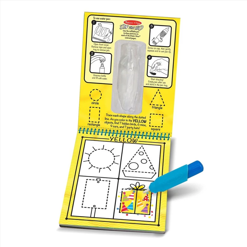 Melissa & Doug rajzolás vízzel - színek és formák