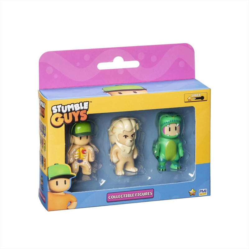 Stumble Guys mini figurák, 3 db, 2. sorozat többféle