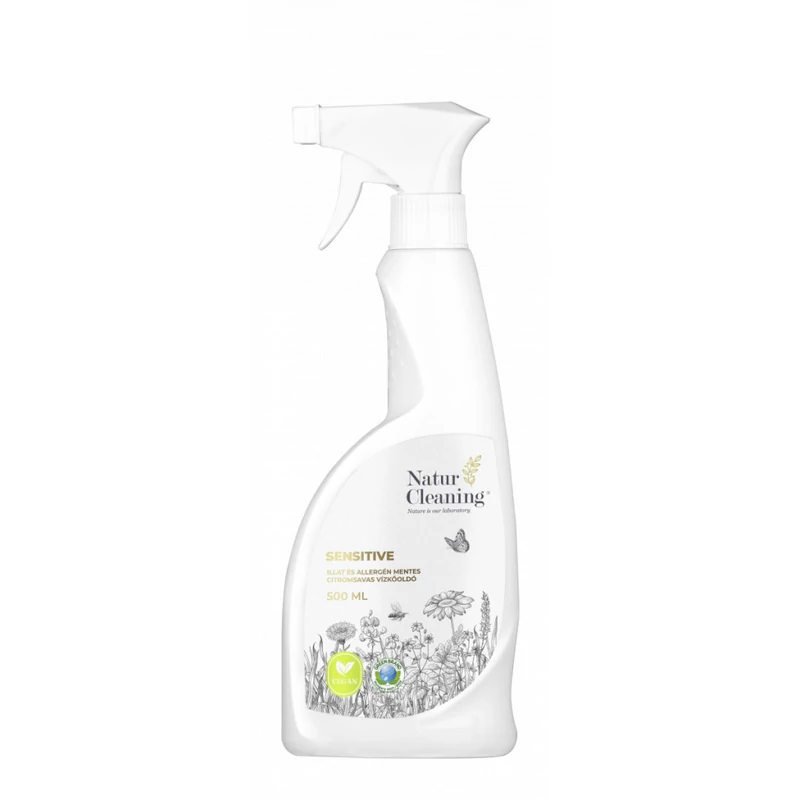 NaturCleaning Sensitive illat és allergén mentes citromsavas vízkőoldó 0,5 liter