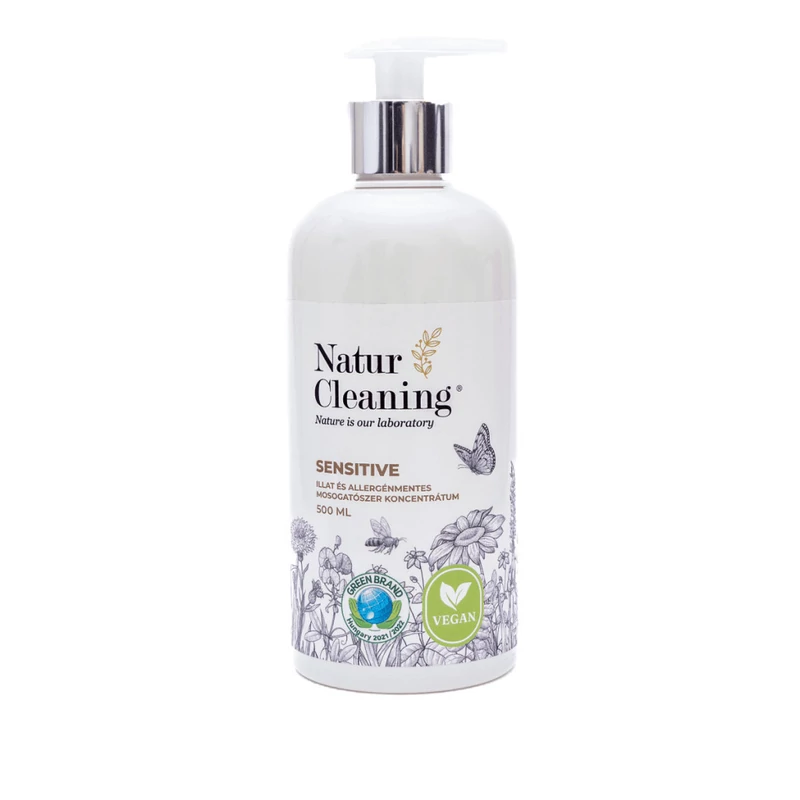 NaturCleaning Mosogatószer koncentrátum 500 ml pumpás - sensitive illat és allergénmentes