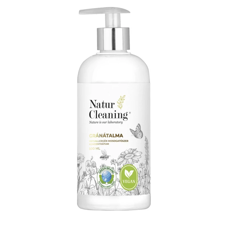 NaturCleaning Mosogatószer koncentrátum 500ml pumpás - gránátalma 