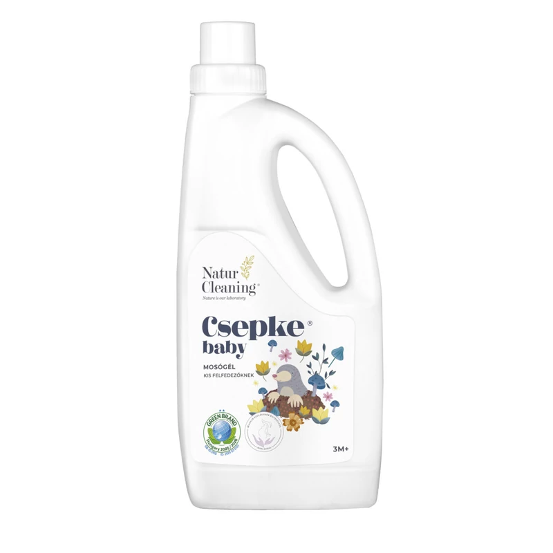 Csepke Baby mosógél Kis Felfedezőknek 1 liter (ÚJ TERMÉK!)