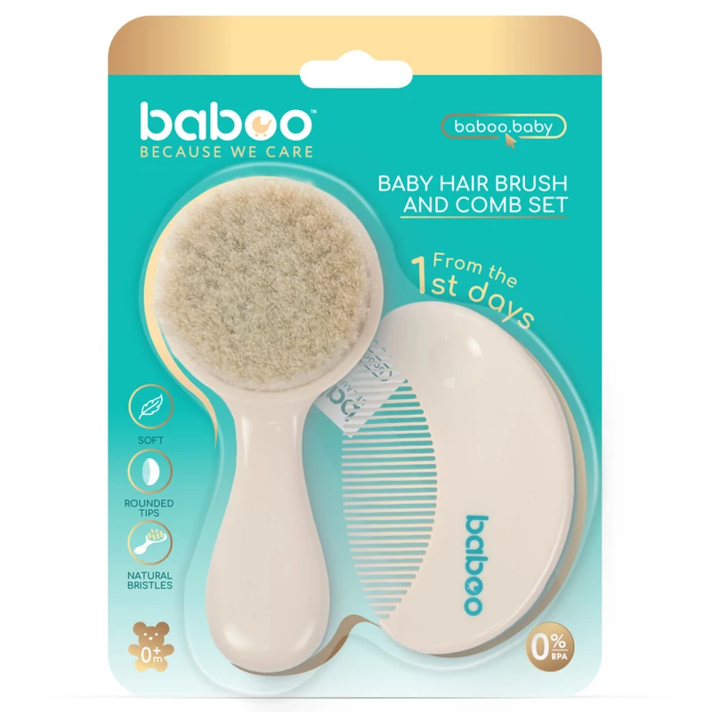 Baboo baba fésű és kefe szett - lagúna