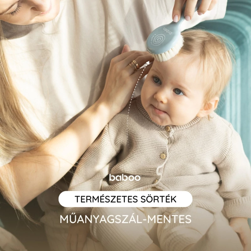 Baboo baba fésű és kefe szett - kék