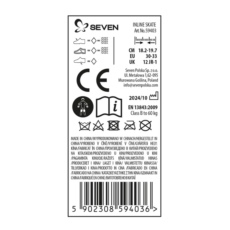 Seven Polska Görkorcsolya 3 az 1-ben - STITCH - SIZE 30-33