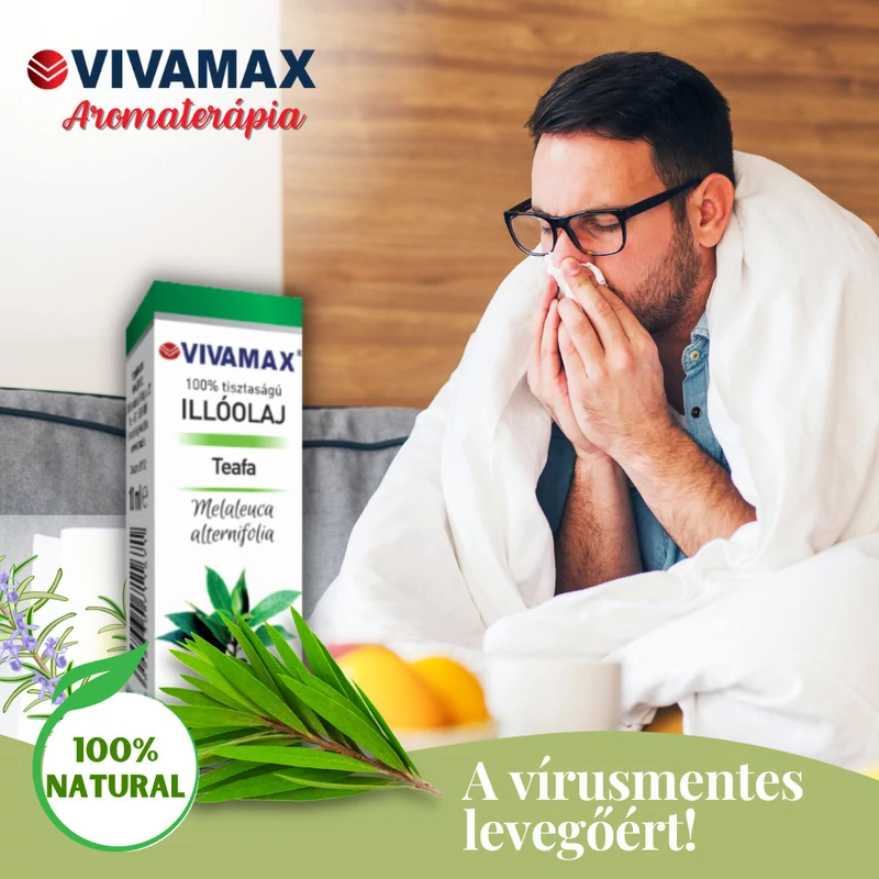 Vivamax Teafa 100%-os tisztaságú illóolaj (10 ml)