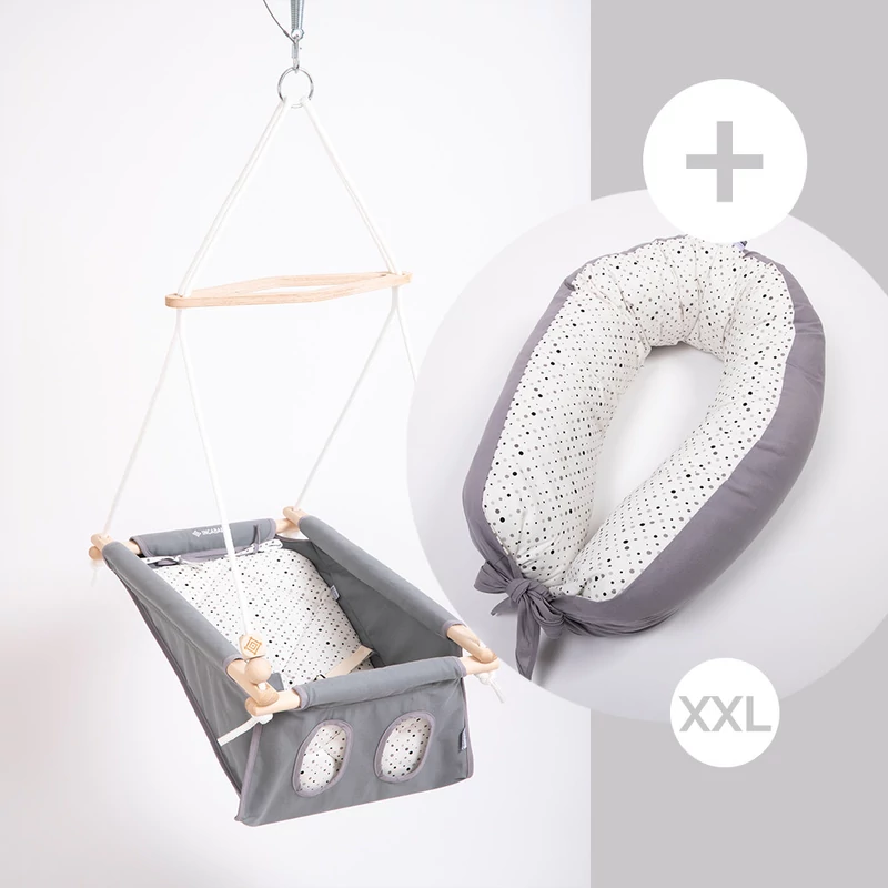 Incababy babahinta Dotties FW + Incababy Kismama Párna Dotties XXL + Incababy hintarugó + hintahorog