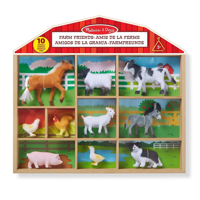 Melissa & Doug Állatfigurák, 10db-os
