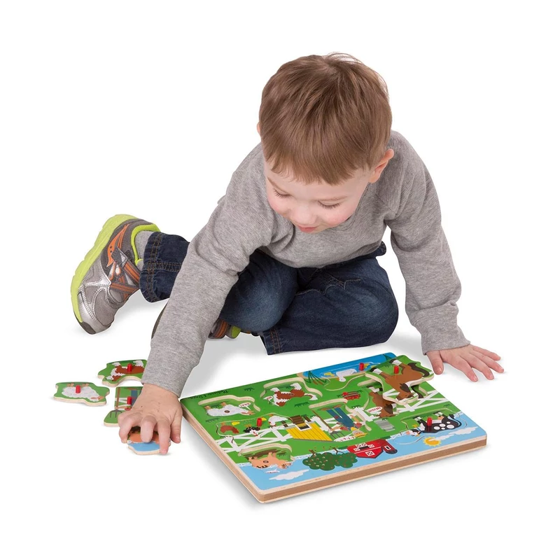 Melissa & Doug Hangos puzzle, Old MacDonald farmja