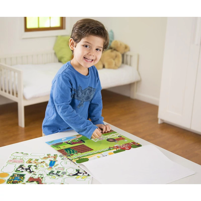 Melissa & Doug Kreatív játék, Újrahasználható matrica készlet, élőhelyek