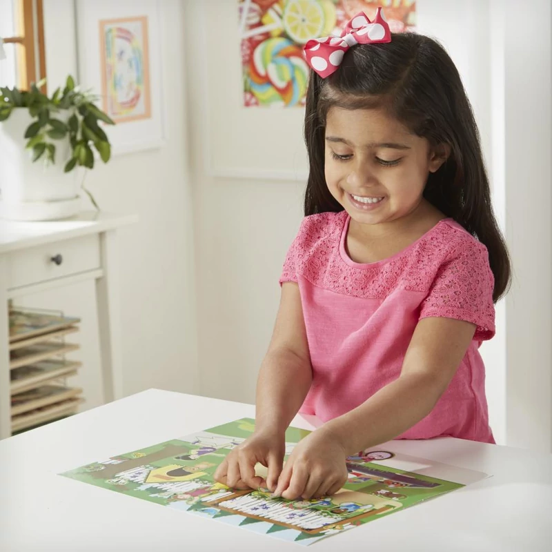 Melissa & Doug Kreatív játék, Újrahasználható matrica készlet, lakberendezés
