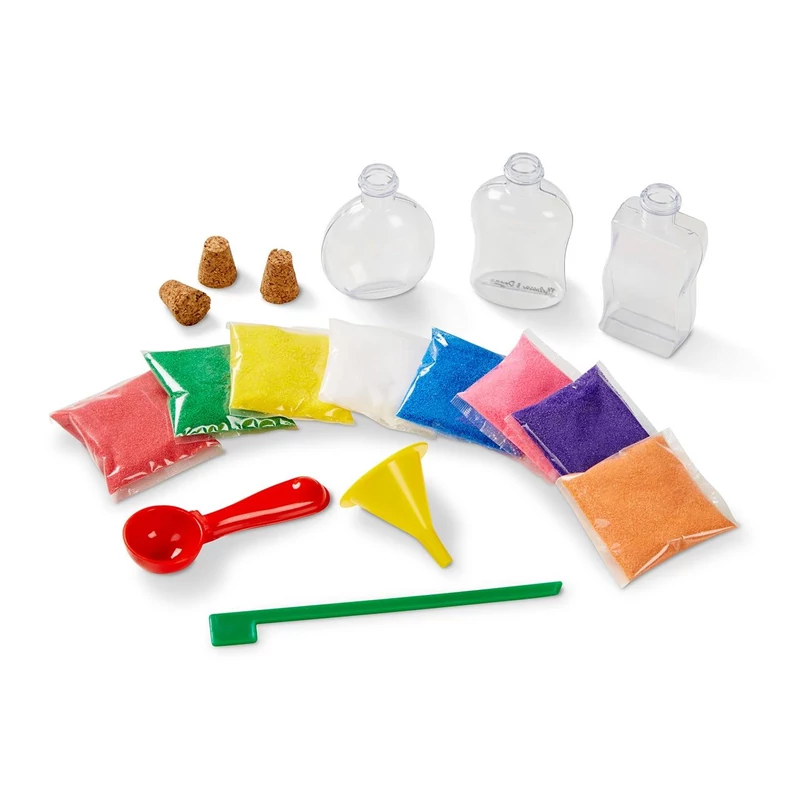 Melissa & Doug, kreatív játék, homok művészet, homok üvegben