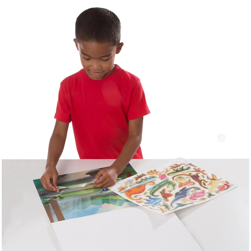 Melissa & Doug Kreatív játék, újrahasználható matrica készlet, őskor
