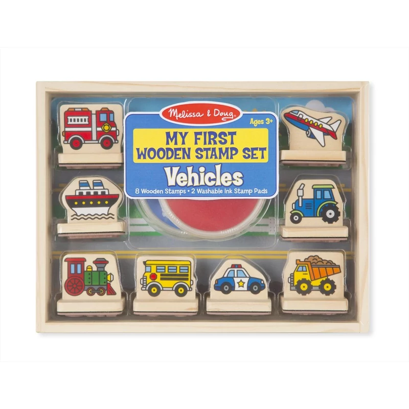 Melissa & Doug Fa nyomda készlet, Első nyomdám, járművek