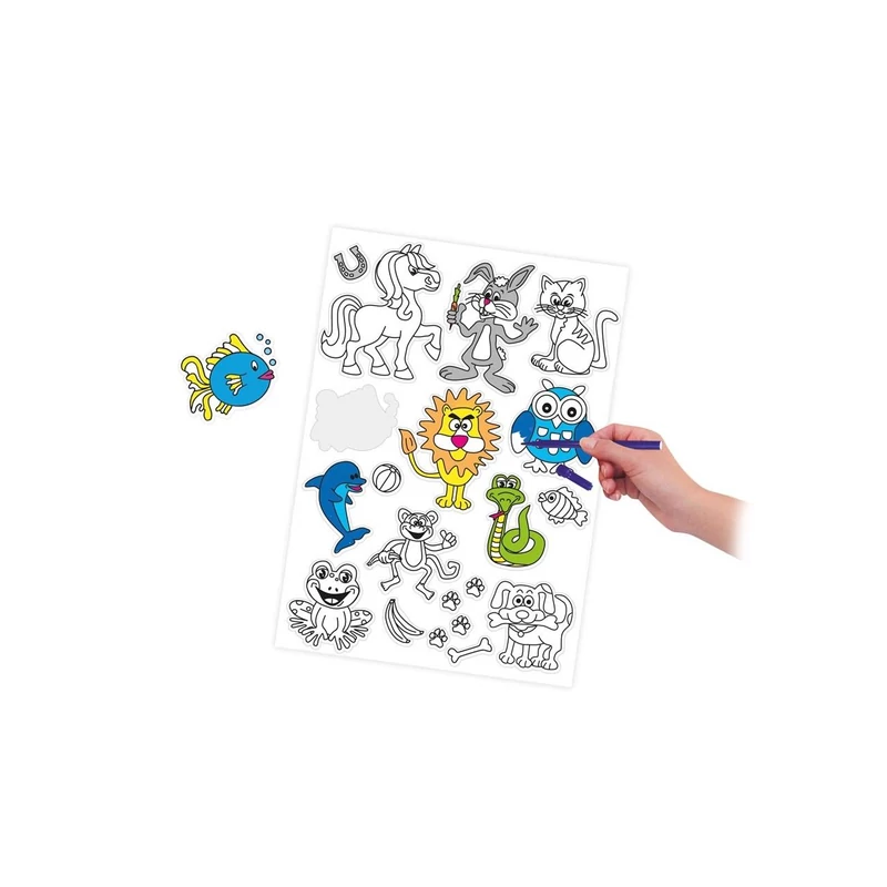 Playbox Színezhető matricák, 10 matricív