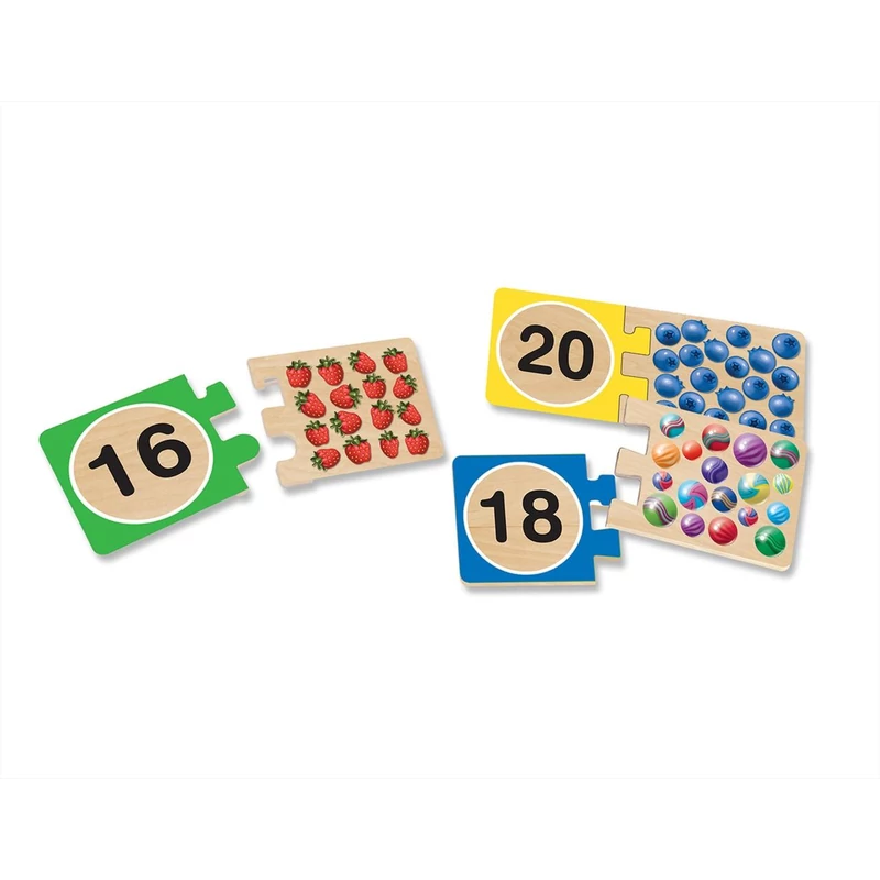 Melissa & Doug Fa készségfejlesztő játék, Számpárok