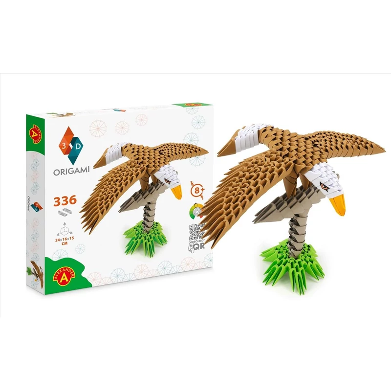Origami 3D Sas papírhajtogatós építőjáték