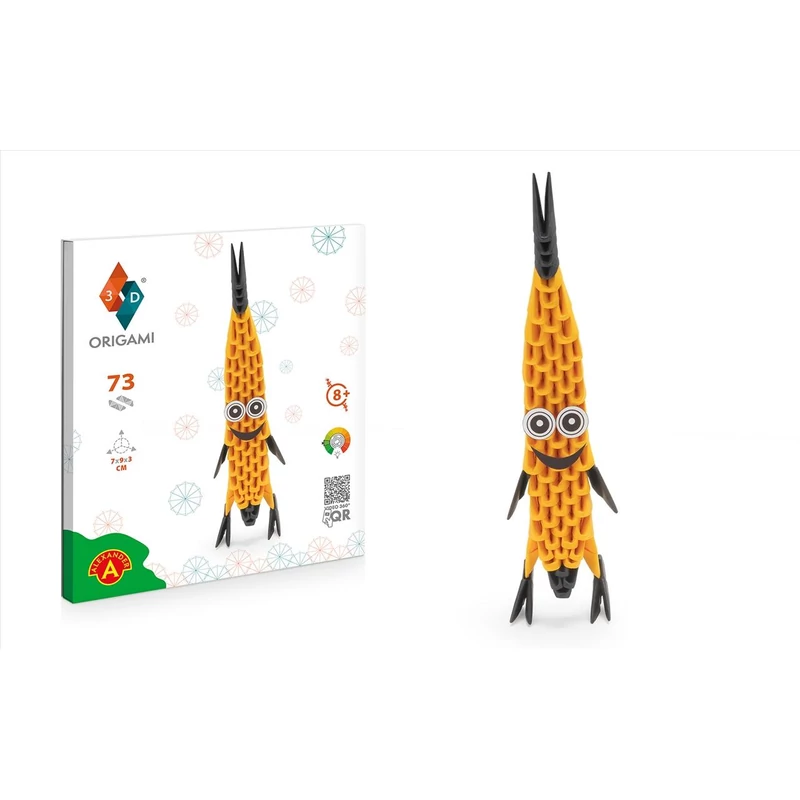 Origami 3D Banán papírhajtogatós építőjáték