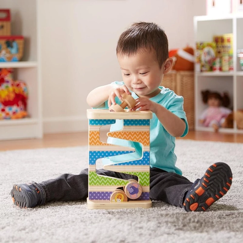 Melissa & Doug Fa készségfejlesztő játék, Cikk-cakk torony